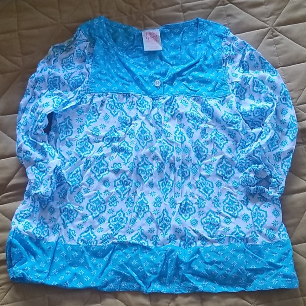 Girls 1/4 light fall top size 6/6x